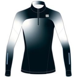 верх женского костюма Sportful Apex W Race Jersey чёрно-белый